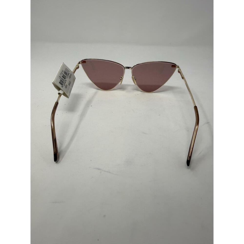 Nero Women’s Gold Frame Pink Lens Cat Eye Sunglasses One Size NWT - Picture 3 of 4